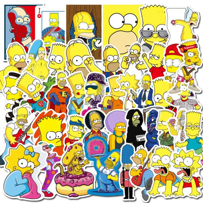 The Simpsons Graffiti Waterproof Stickers
