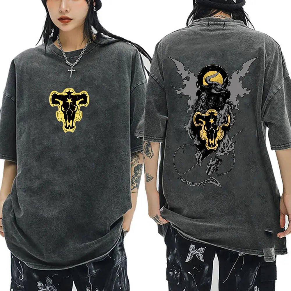 Black Clover Yami Sukehiro Washed T Shirt