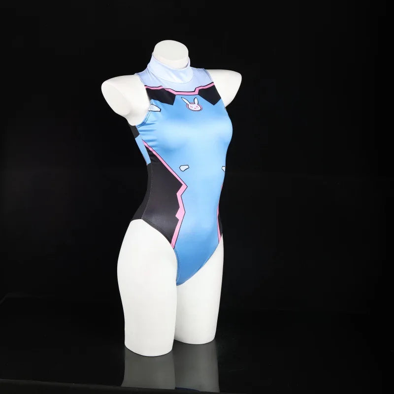 D.Va Cosplay Swimsuit Jumpsuit