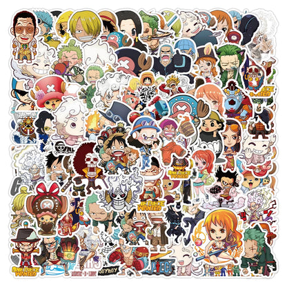 50/100pcs Cartoon Mix Anime Stickers Attack On Titan Jujutsu Kaisen Decals Skateboard Laptop Car Motorcycle Waterproof Sticker
