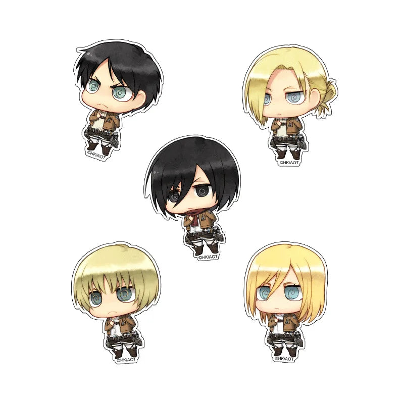 Attack on Titan Eren Jager Armin Arlert Rival Ackerman Hanji Zoe China Official Authorization Qver. Character Sticker