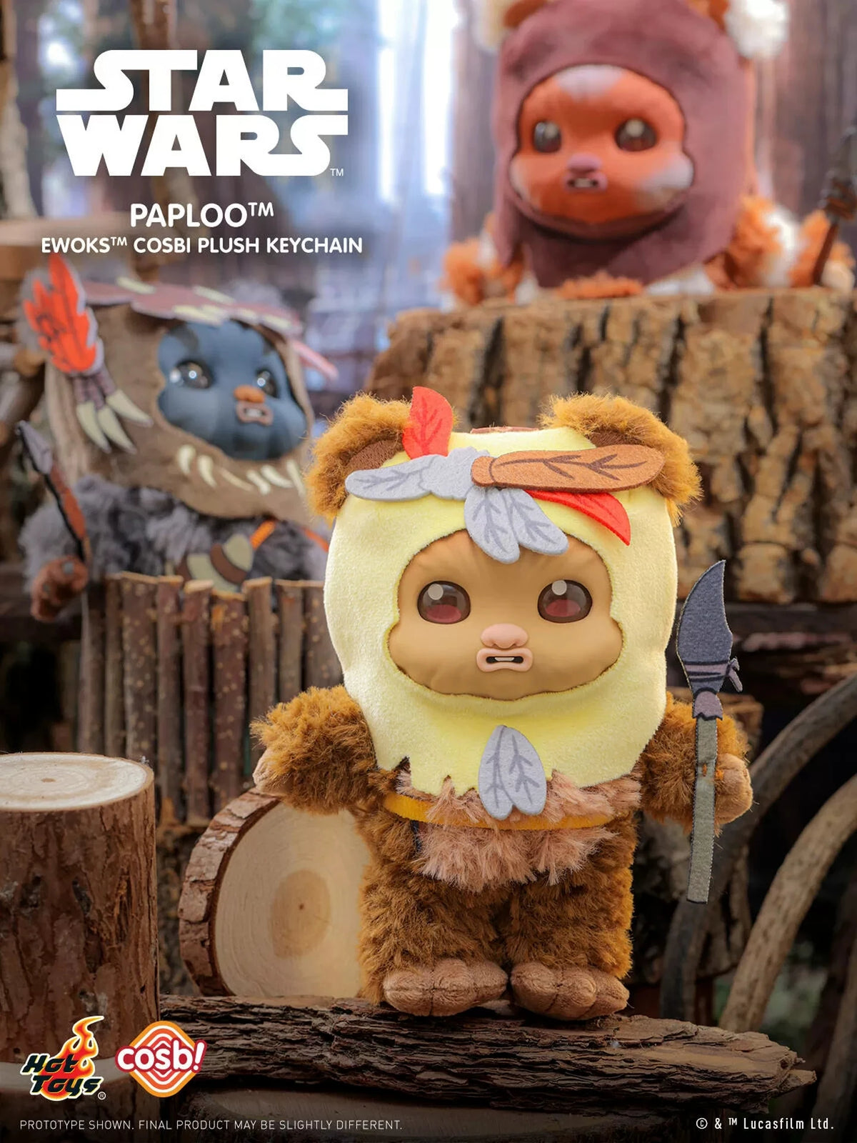 Star Wars Ewoks Plush Keychain