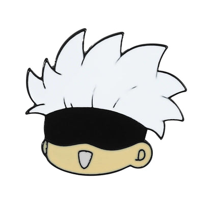 Gojo Satoru Cats Enamel Pin Kawaii Anime Role Eye Mask Cute Manga Brooches Badge Jujutsu Kaisen Anime Accessories For Backpack