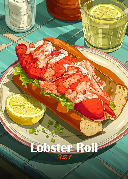 Anime Food Art Poster