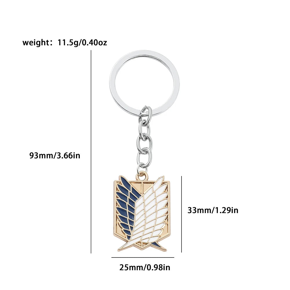 Attack on Titan Enamel Keychain