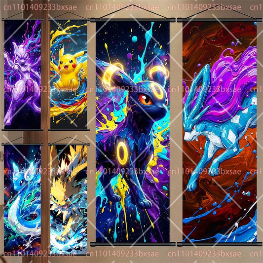 Pokémon Eevee Scroll Painting
