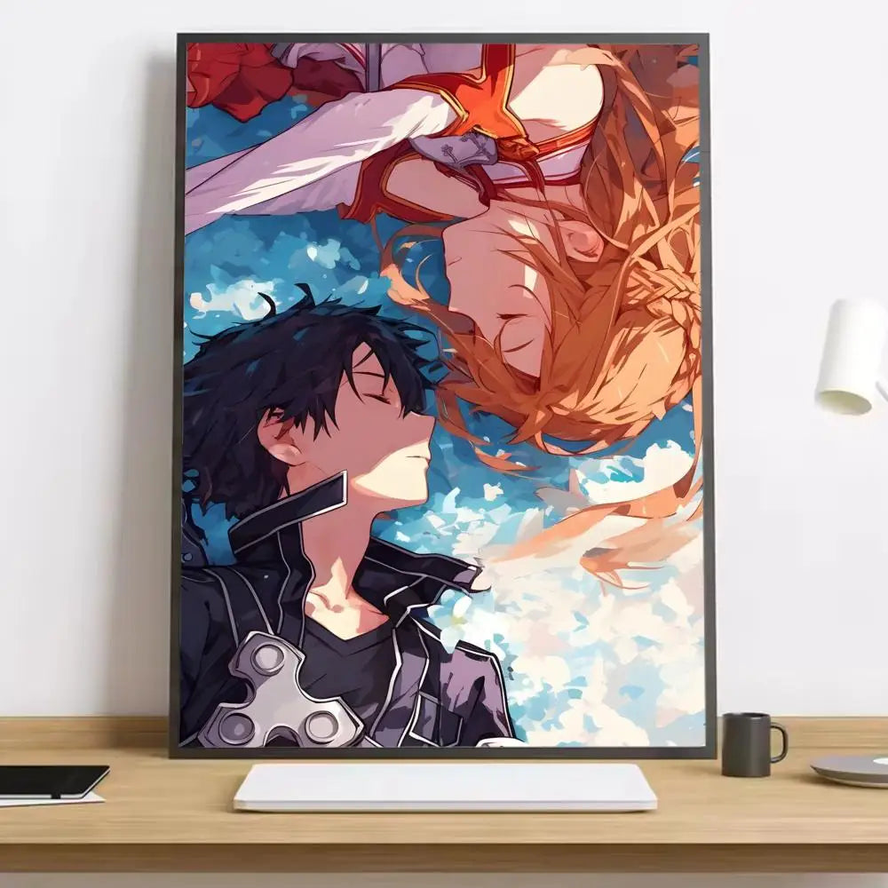 Sword Art Online Kirito Canvas Poster