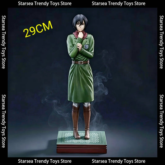 Attack On Titan Hate You Ver. Mikasa Ackerman Articulated PVC Anime Figure Statue 29CM / 11.42Inch Collectible Model Toy Gift