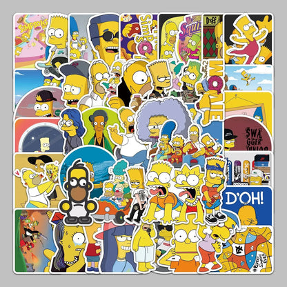 The Simpsons Graffiti Waterproof Stickers