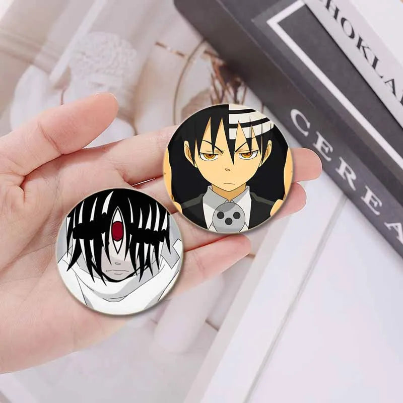 58/44/32mm Anime Soul Eater Round Pins Cartoon Badges