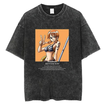 Attack on Titan Mikasa Ackerman Vintage Rock Band-style Wash Print T Shirt Men 2026 Summer Black Oversized Tee Anime Streetwear