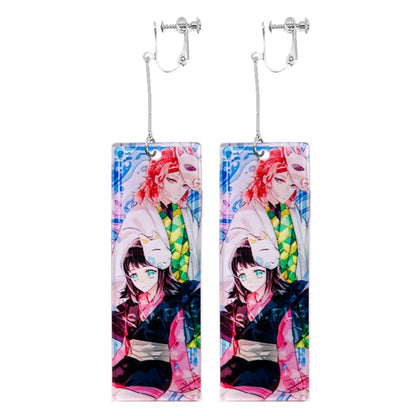 Demon Slayer Tanjiro Hanafuda Earrings