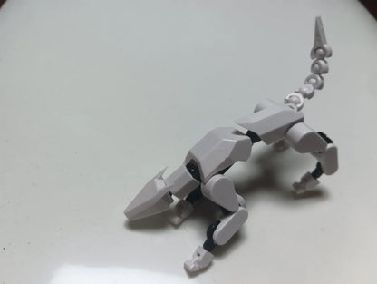 3D Printed Multi-Jointed Movable Shapeshift Robot Action Figure with Full Articulation for Stop Motion Animation 5 Action Figure
