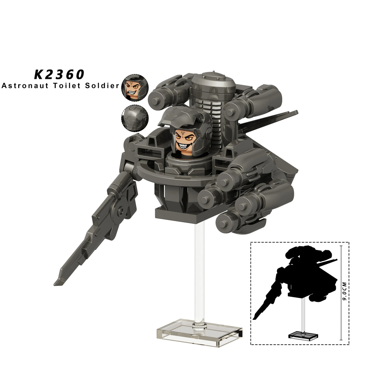 New KDL DJ Upgrade War-Damaged Skibidi Toilet Man Figures Anime Block Toys TvMan Titan Bricks Model Toy For Kid Birthday Gift