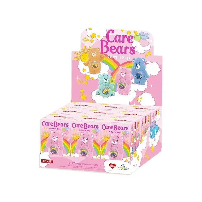 POP MART Care Bears Colorful Hugs Series Blind Box Toys Ornament Kawaii Anime Action Figure Doll Caixa Caja Surprise Mystery Box