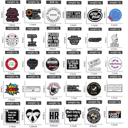 Funny Quotes Enamel Pin