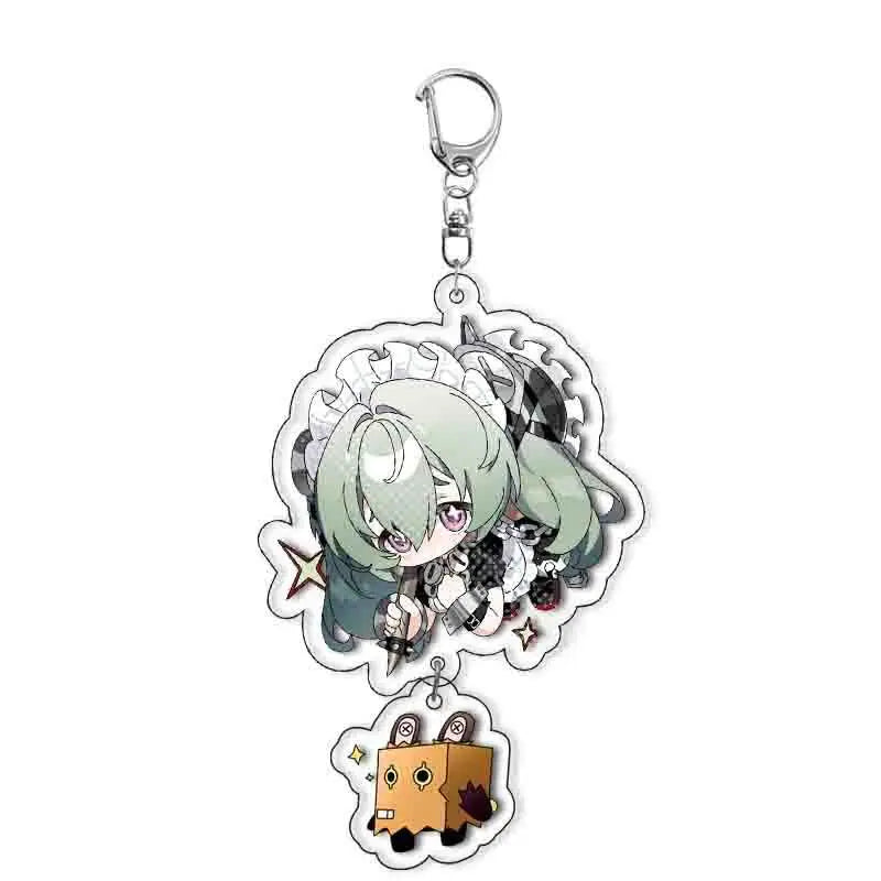 Game Zenless Zone Zero Nekomiya Mana Cosplay Costumes Acrylic Keychain