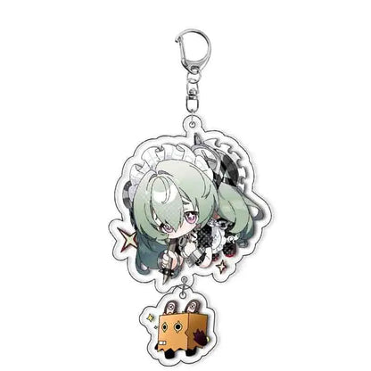 Game Zenless Zone Zero Nekomiya Mana Cosplay Costumes Acrylic Keychain