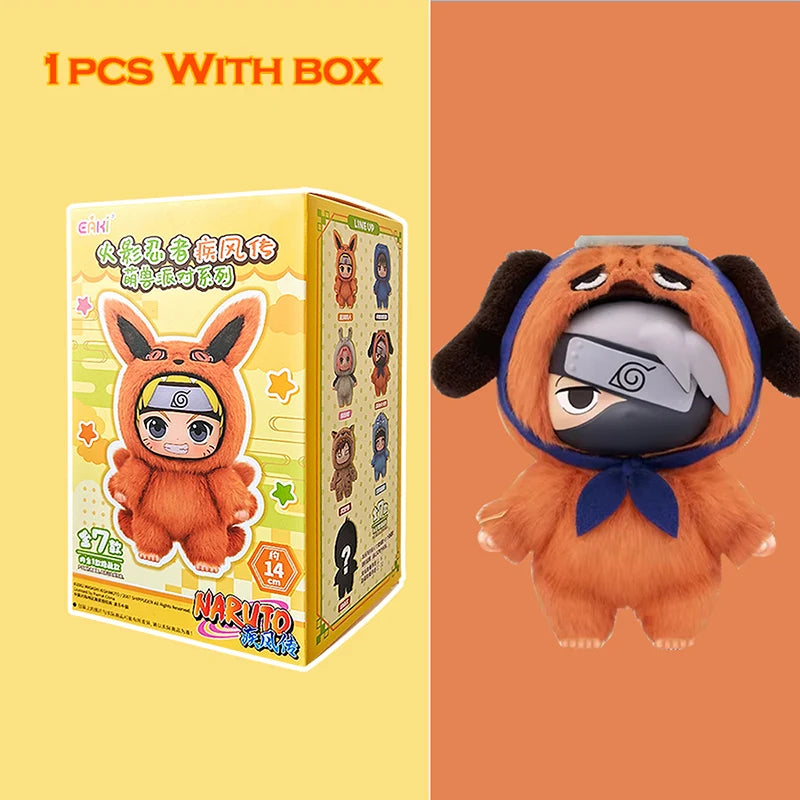 BANDAI Eaki Naruto Uzumaki Naruto Blind Box Shippuden Beast Party Series Jiraiya Plush Doll Anime Characters Are Cute Toys Gifts