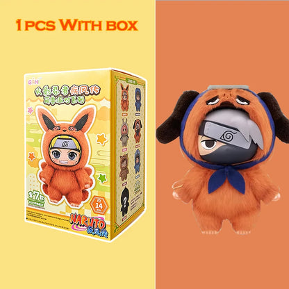 BANDAI Eaki Naruto Uzumaki Naruto Blind Box Shippuden Beast Party Series Jiraiya Plush Doll Anime Characters Are Cute Toys Gifts
