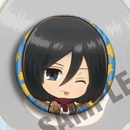Attack on Titan Anime Badge 58mm C Style Anime Merchandise Gift Pin Mikasa Levi Poster Collectible Fan Art Cosplay Accessories