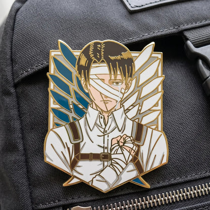 Levi Ackerman Pins Anime Attack On Titan Badge Pendant Shingeki No Kyojin Brooches for Backpack Clothing Lapel Cosplay ACG Toys