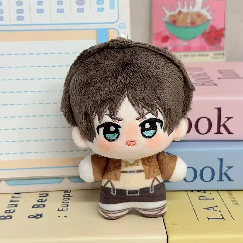 10CM Cute Cartoon Game Anime Attack on Titan Plush Toys Soft Anime Figure Character Peripheral Merchand Keychain Lover Kid Gifts