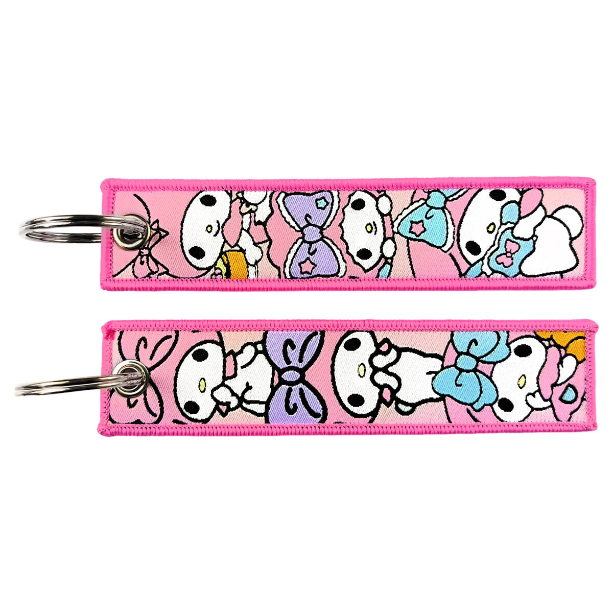 Anime Girls Embroidery Keychain