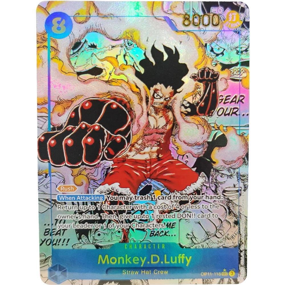 ONE PIECE Collection Cards GAME Monkey.D.Luffy Portgas.D.Ace Sabo  EN DIY High Quality Self Made Game Anime Cards Gift Toy