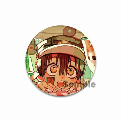 44/58mm Minamoto Kou Yashiro Nene Hanako-kun Anime Character Badge