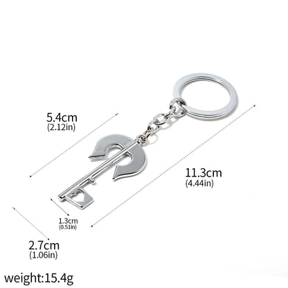Anime Nisekoi Cosplay Keychain Kirisaki Chitoge Ichijyo Raku Necklace