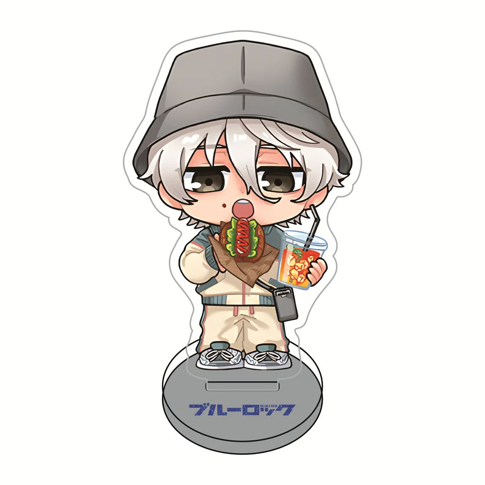 Blue Lock Casual Snack Version 10cm Acrylic Stand Figures Keychain