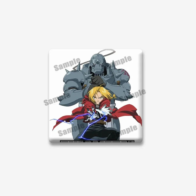 Fullmetal Alchemist Edward Elric Square Pin – Cartoon Enamel