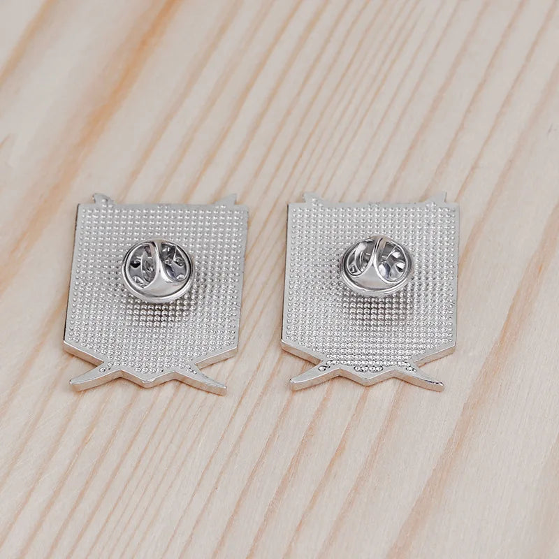 Japan Anime Cosplay Wings Lapel Brooches Pins Fashion Attack On Titan Blue Enamel Badge Broche Clothes Collar Brooch Jewelry