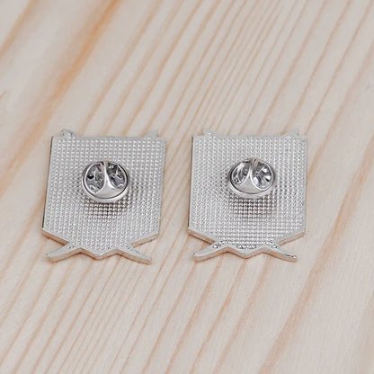 Japan Anime Cosplay Wings Lapel Brooches Pins Fashion Attack On Titan Blue Enamel Badge Broche Clothes Collar Brooch Jewelry