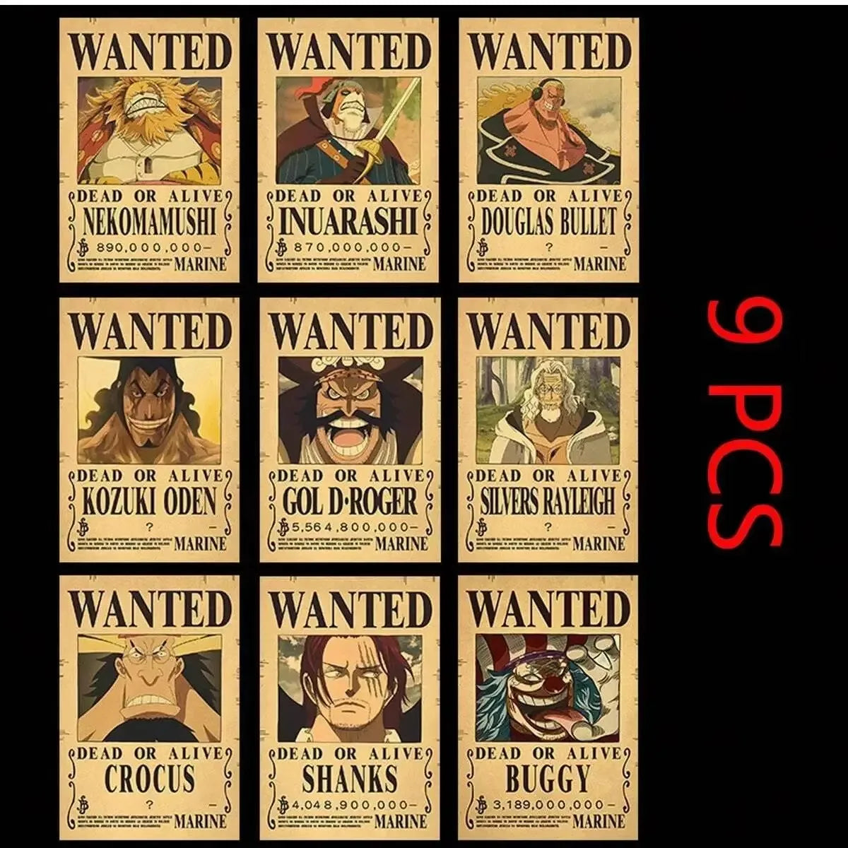 One Piece Luffy Wanted Poster