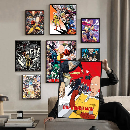 One Punch Man Saitama Wall Poster