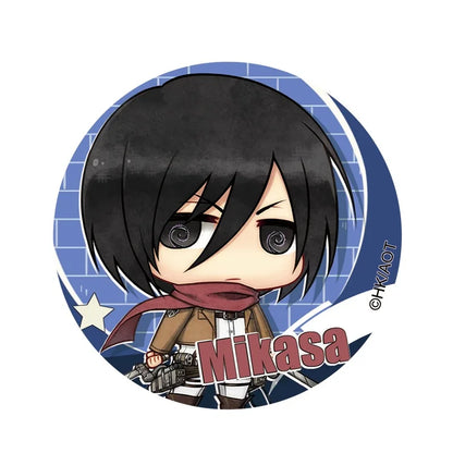 Attack on Titan Eren Jager Armin Arlert Rival Ackerman Hanji Zoe China Official Authorization Qver. Character Badge