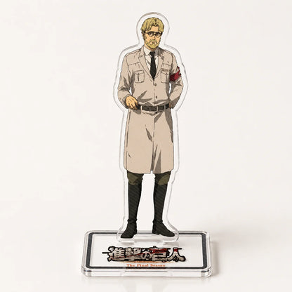 Attack On Titan Character Acrylic Stand Model Plate Anime Desktop Display Collectible Fan Gift Accessories Keychain Cartoon