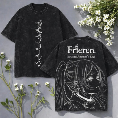 Frieren Graphic Washed T Shirt