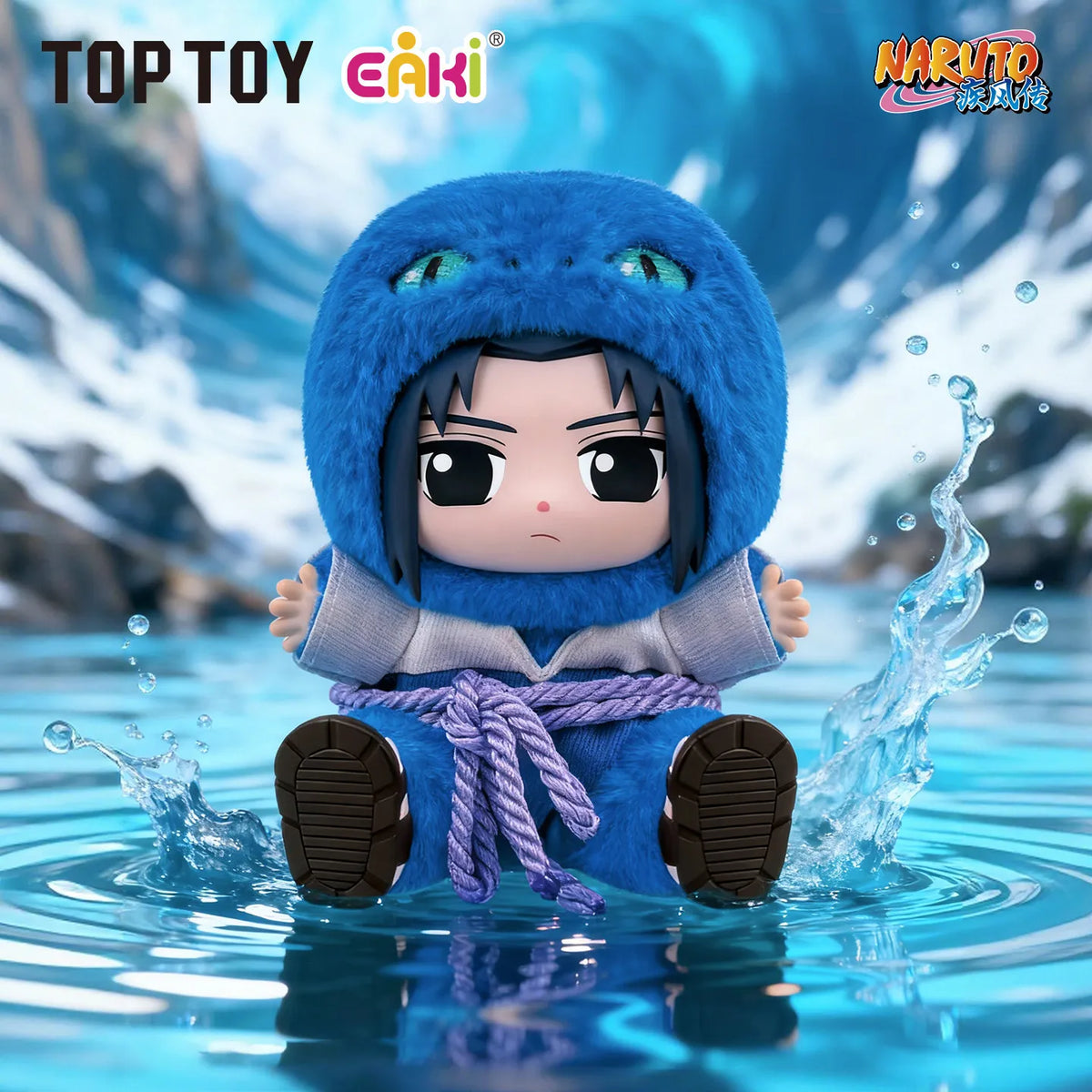 New TOPTOY Eaki Naruto V3 Kitten Land Series Blind Box Pajamars Plush Vinyl Doll Action Figures Neji Hyuga Gaara Surprise Toys