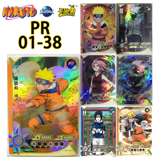 Kayou Naruto PR Full Set No 1-38 Uchiha Sasuke Uzumaki Naruto Sakura Haruno Kakashi Rare Anime Collectible Trading Cards Toy Gif