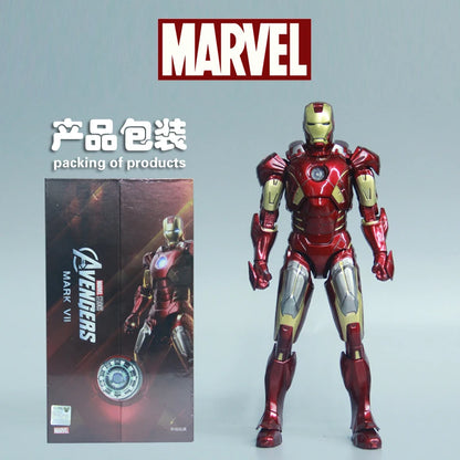 ZD Toys Iron Man Series Joint Movable MK1 MK2 MK3 MK4 MK5 MK6 MK7 MK42 MK43 MK50 Movie Action Figure 7 Inches Mark Dolls