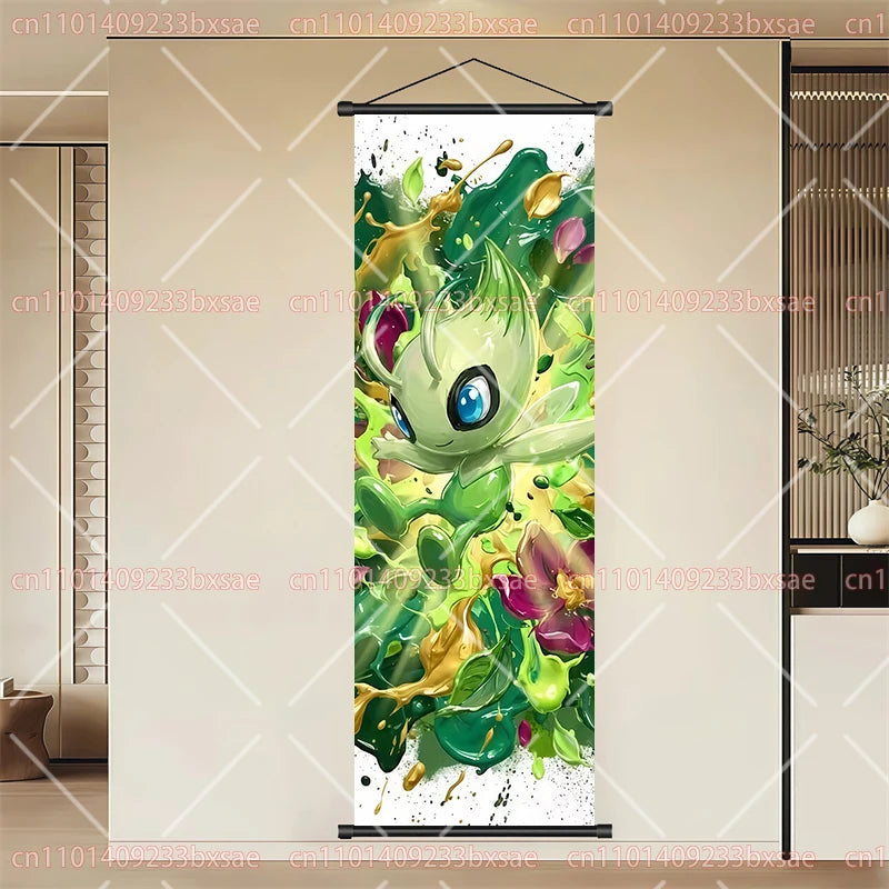 Pokémon Eevee Scroll Painting