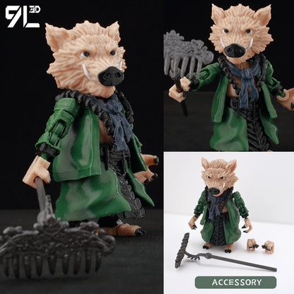 9L 3D Printed Anime Mecha Series-Sonic Shadow Shade Dummy 13 Titan 13 Articulated Mannequin Collectible Terminologia Toys