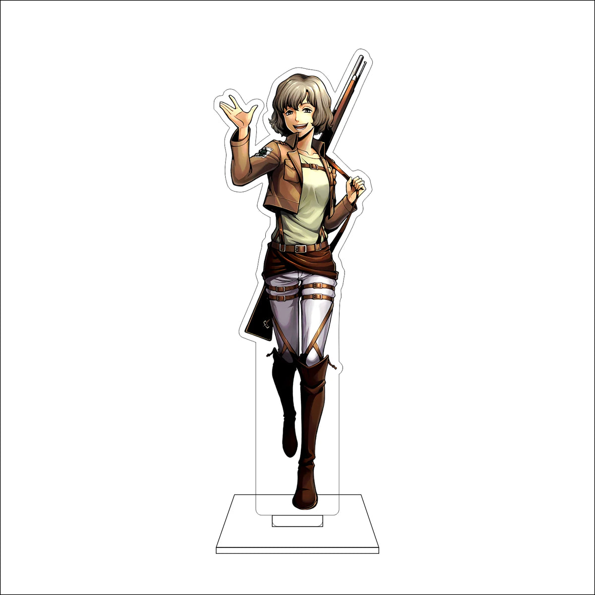 16CM Anime Attack on Titan Cosplay Acrylic Figure Stand Plate Eldo Gin Floch Forster Ornaments Gifts