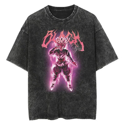 Hip Hop Streetwear Japan Anime Dragon Ball Print Oversized T-Shirt