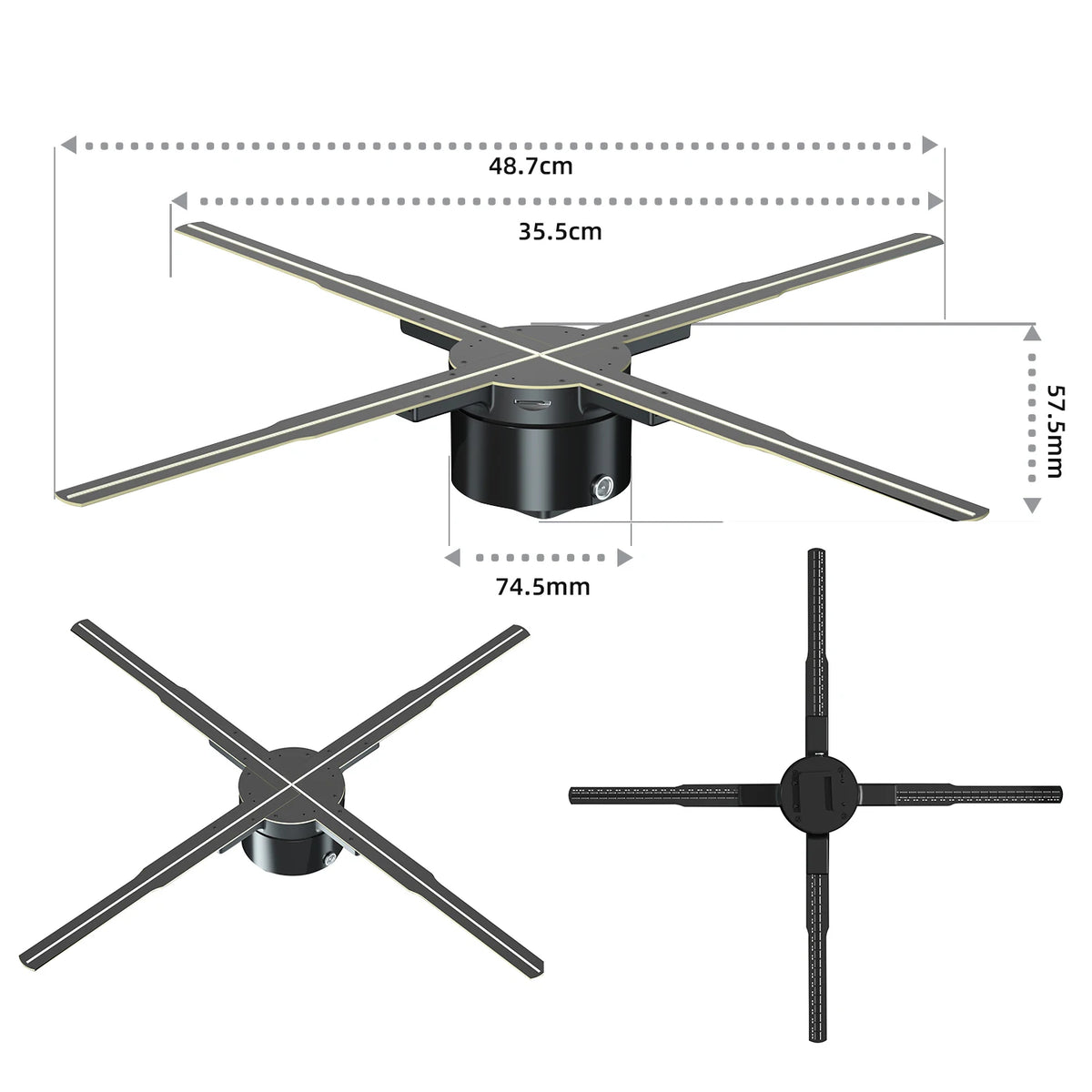 Anime Holographic Fan