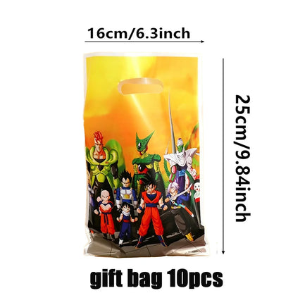 Dragon Ball Birthday Party Decorations Party Supplies Tablecloths Paper Cup Plates Napkin Gift Bags Banners Baby Birthday Shower