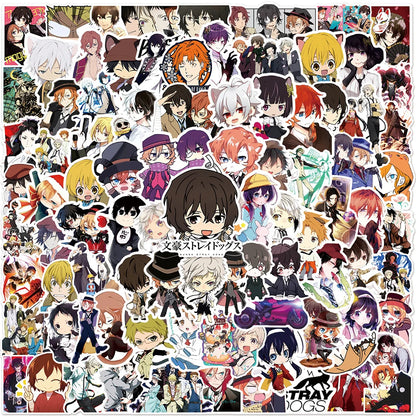 50/100pcs Cartoon Mix Anime Stickers Attack On Titan Jujutsu Kaisen Decals Skateboard Laptop Car Motorcycle Waterproof Sticker